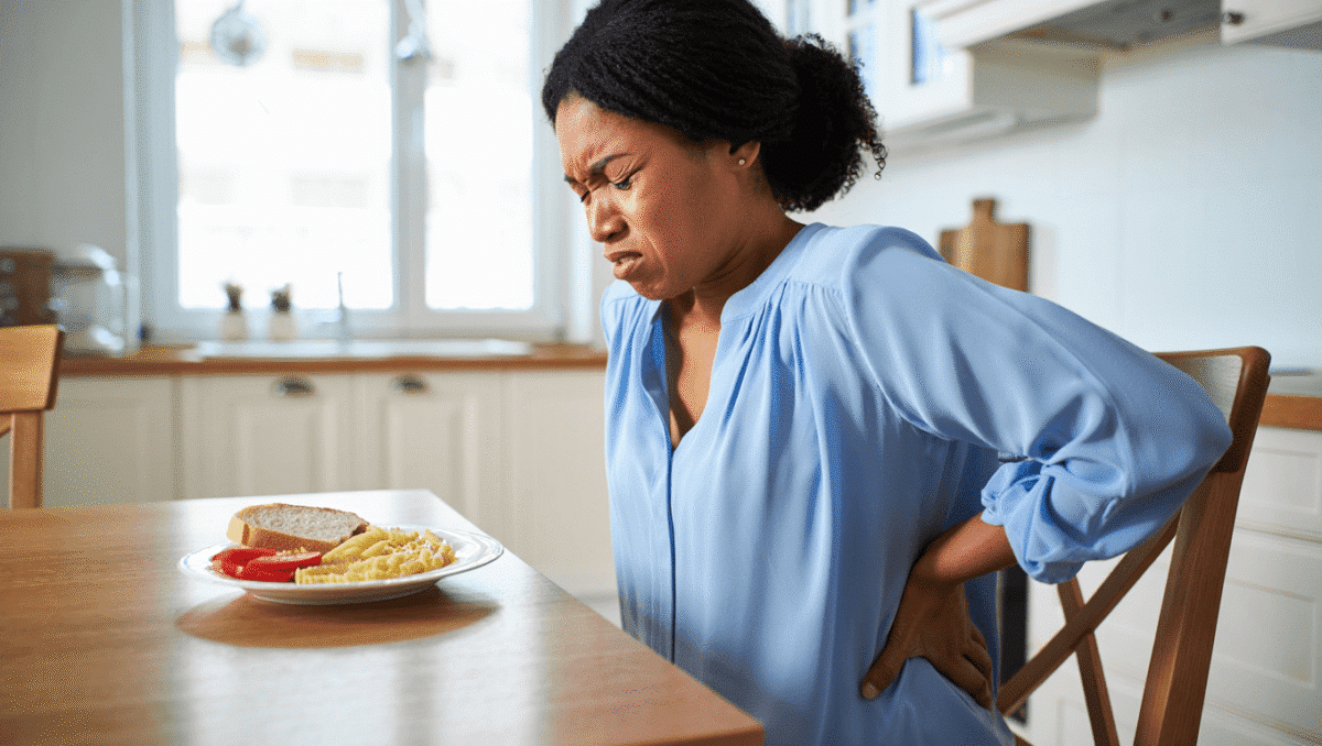 Ballonnements et gaz après les repas : avant de
supprimer le gluten, essayez de manger dans cette position,
conseille une diététicienne