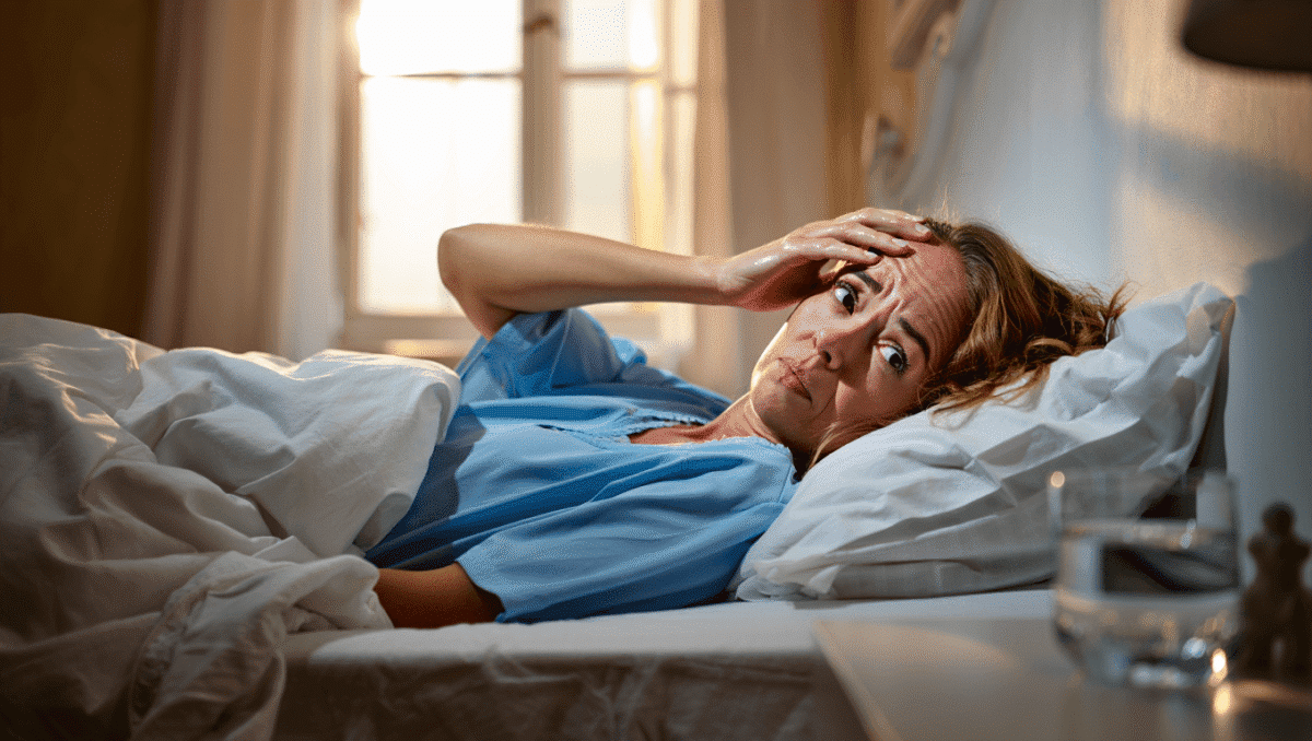 Médecine Générale – 13 févr. 2023Sueurs nocturnes : quelles sont les causes ?Vous souffrez de sueurs nocturnes ? Nos médecins généralistes vous expliquent les causes de ce phénomène et vous donnent des solutions pour le traiter.En savoir plus