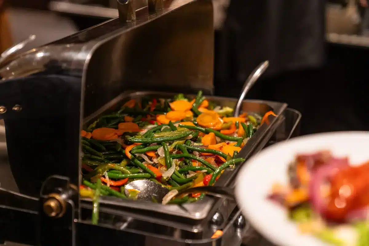 Haricots verts cuits &agrave; la vapeur pour pr&eacute;server les vitamines et min&eacute;raux