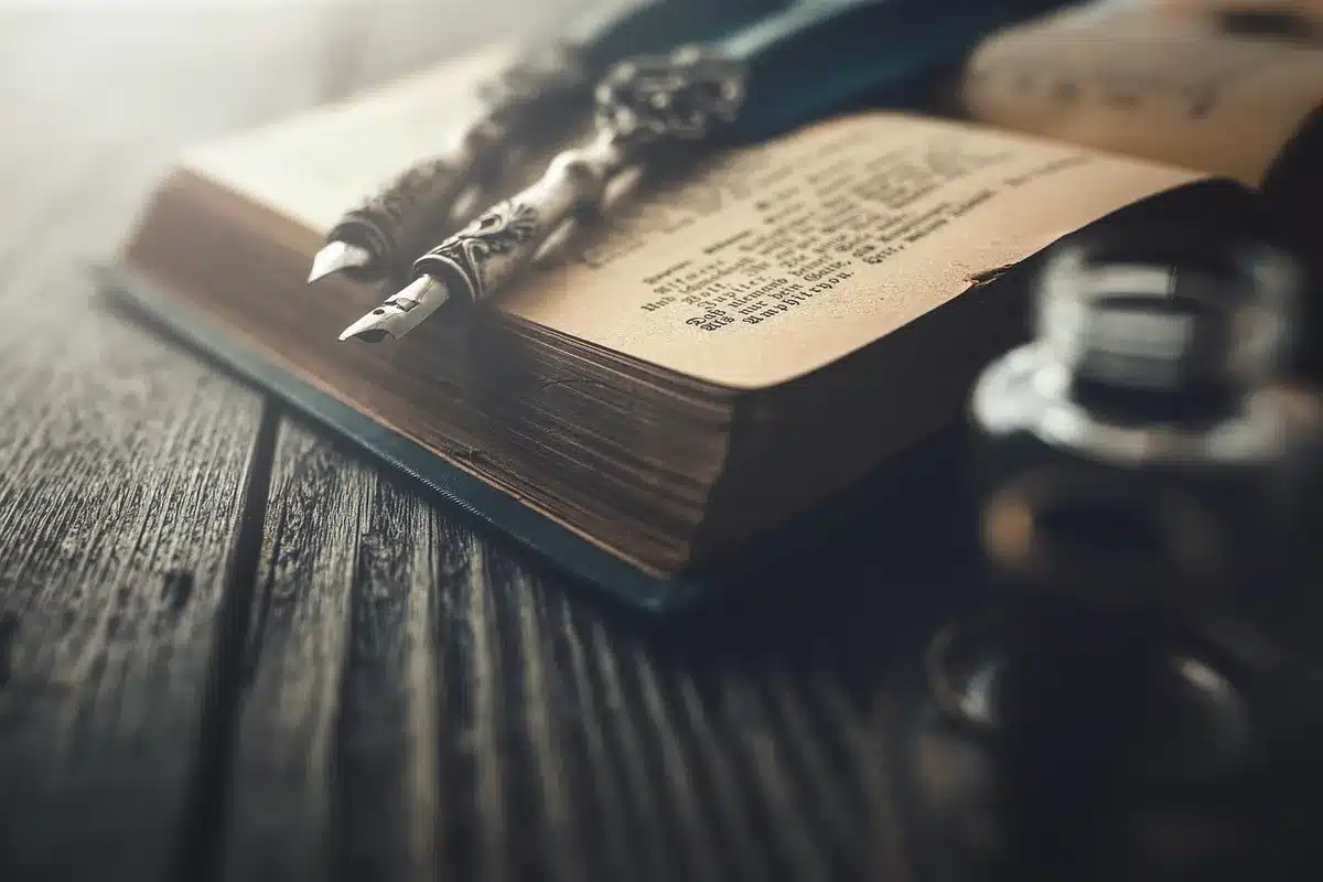 Carnet et livre de psychologie posés sur un bureau éclairé par la lumière du jour